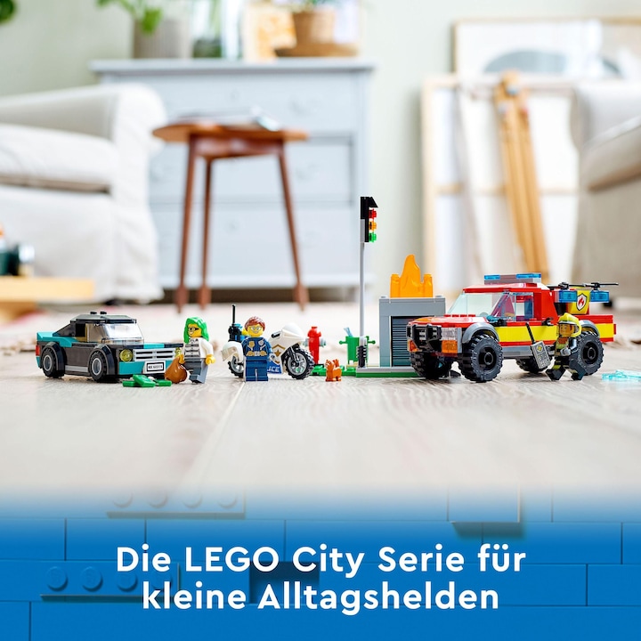 Produktbild LEGO Löscheinsatz und Verfolgungsjagd (60319, LEGO City)