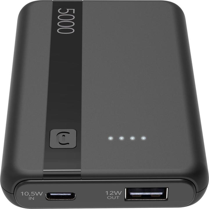 Productafbeelding Cellularline Power Bank 5000 - Zwart (5000 mAh, 12 W)