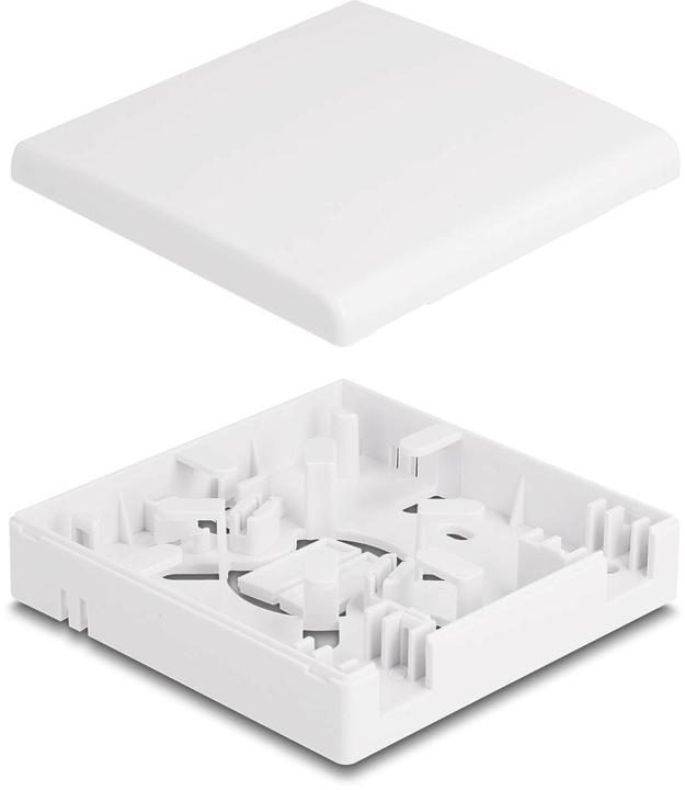 Produktbild Delock LWL Anschlussdose zur Wandmontage für 2 x SC Simplex oder LC Duplex weiss (Spleissbox)