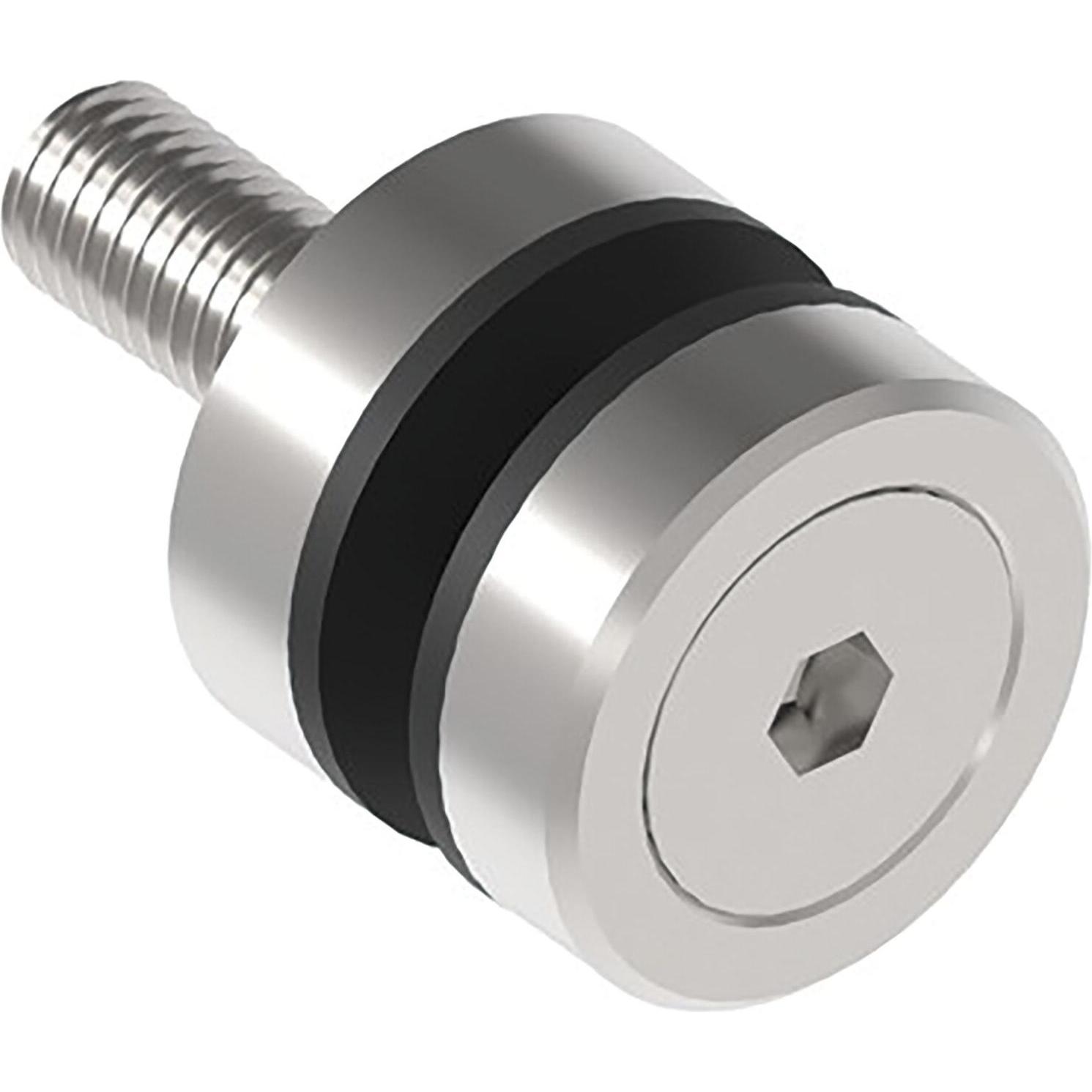 Economy, Möbelausstattung, Glaspunkthalter für 8 - 18 mm Glas, sichtbar geschraubt, ø 30 mm, Edelstahl V2A (1 Stk.)