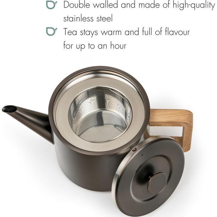 Produktbild Bredemeijer Teekanne Narvik 1,1l metalic grau 111055 (1.10 l)