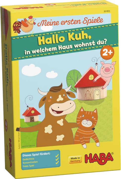 Produktbild Haba Meine ersten Spiele – Hallo Kuh, in welchem Haus wohnst du? (Deutsch)