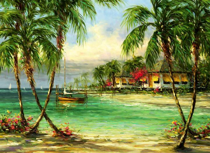 Image du produit Anatolian 3616 puzzle de 500 pièces. Afternoon in the bungalows par Martin Figlinski (500 pièces)