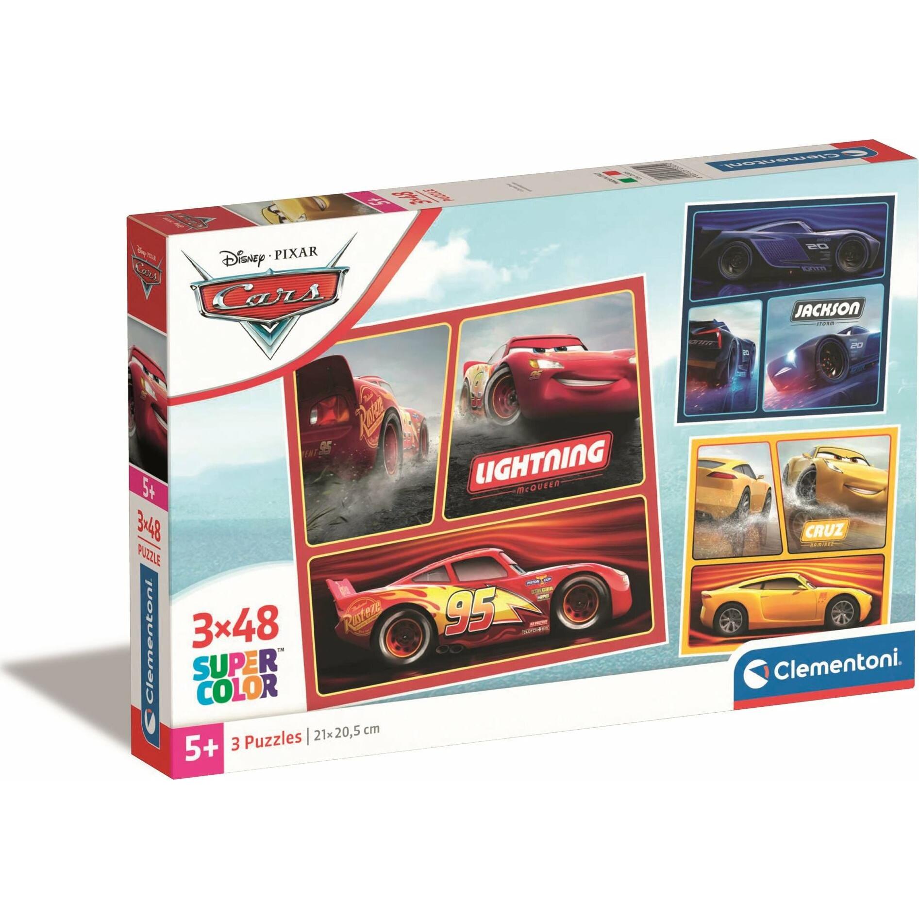 Clementoni PUZZLE 3X48 CARS 25305