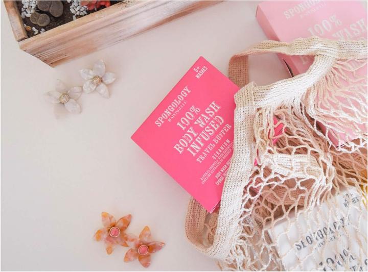 Produktbild Spongellé Travel Buffer - Geranium