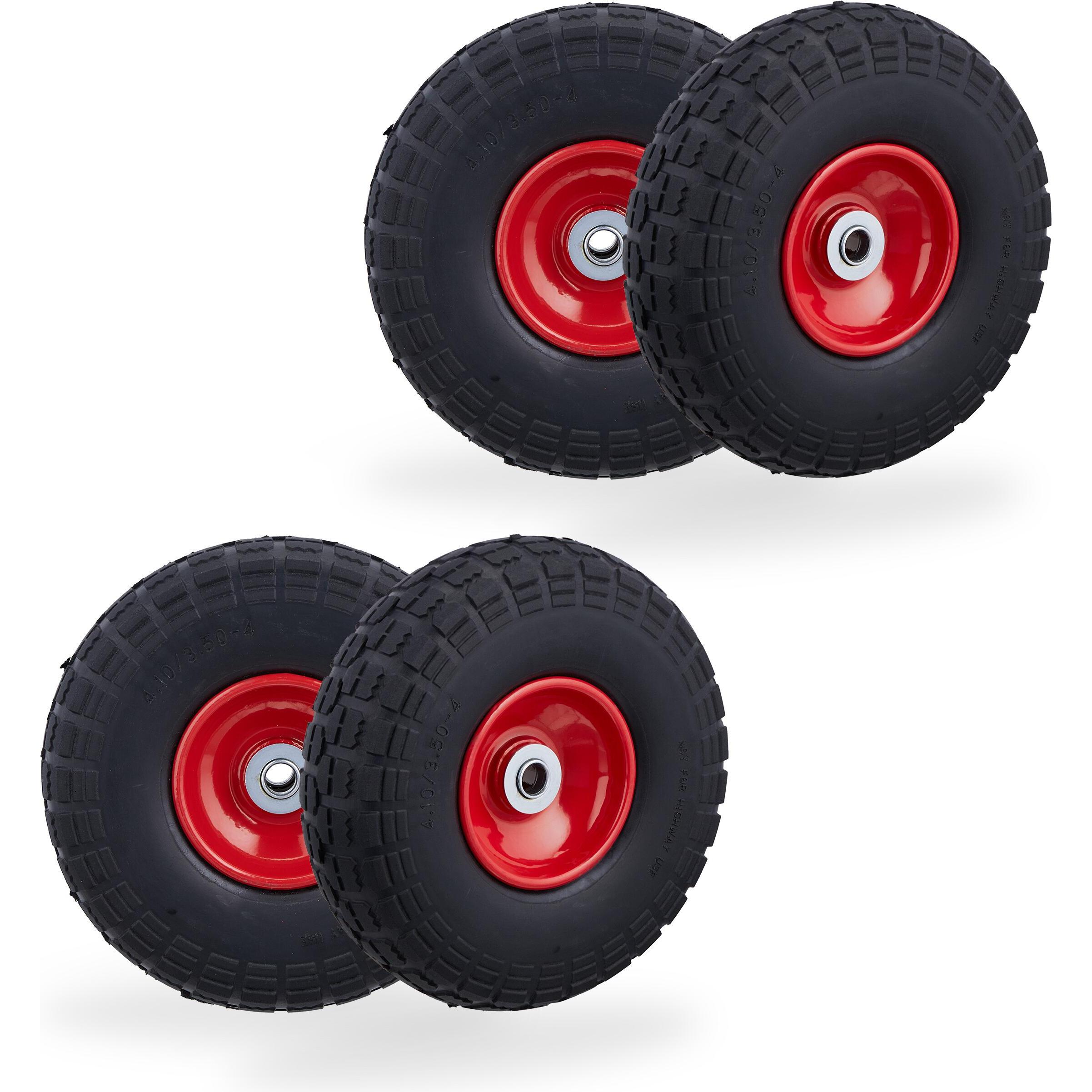 Relaxdays, Transportwagen, 4x Sackkarrenrad (150 kg)