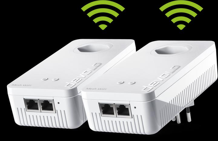 Produktbild Devolo Powerline Mesh WiFi 2 Starter Kit (2400 Mbit/s)