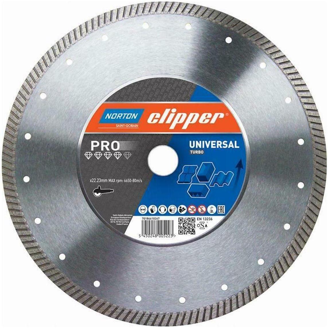Norton Clipper, Lama, Disco da taglio diamantato Clipper Pro Universal Turbo - 150x22,2 mm