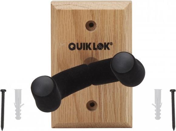 Produktbild Quik Lok GSW/001 Wandständer mit Holzsockel für Gitarre und Bassgitarre (Gitarre)