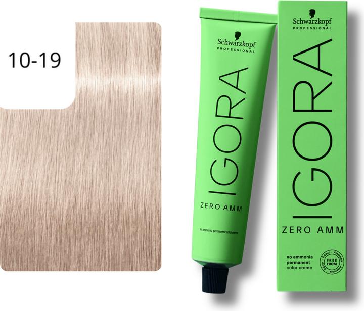 Produktbild Schwarzkopf Igora Zero AMM - 10-19 Ultrablond Cendré Violett (10-19 Ultrablond Cendré Violett)