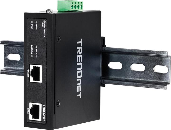 Immagine prodotto Trendnet TI-IG30 iniettore PoE+ industriale Gigabit (802,3at (PoE+), 30 W)