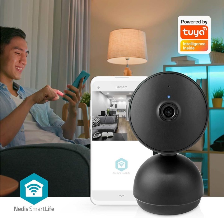 Actual product image Nedis SmartLife Indoor Camera Wi-Fi - Black (1920 x 1080 Pixels)