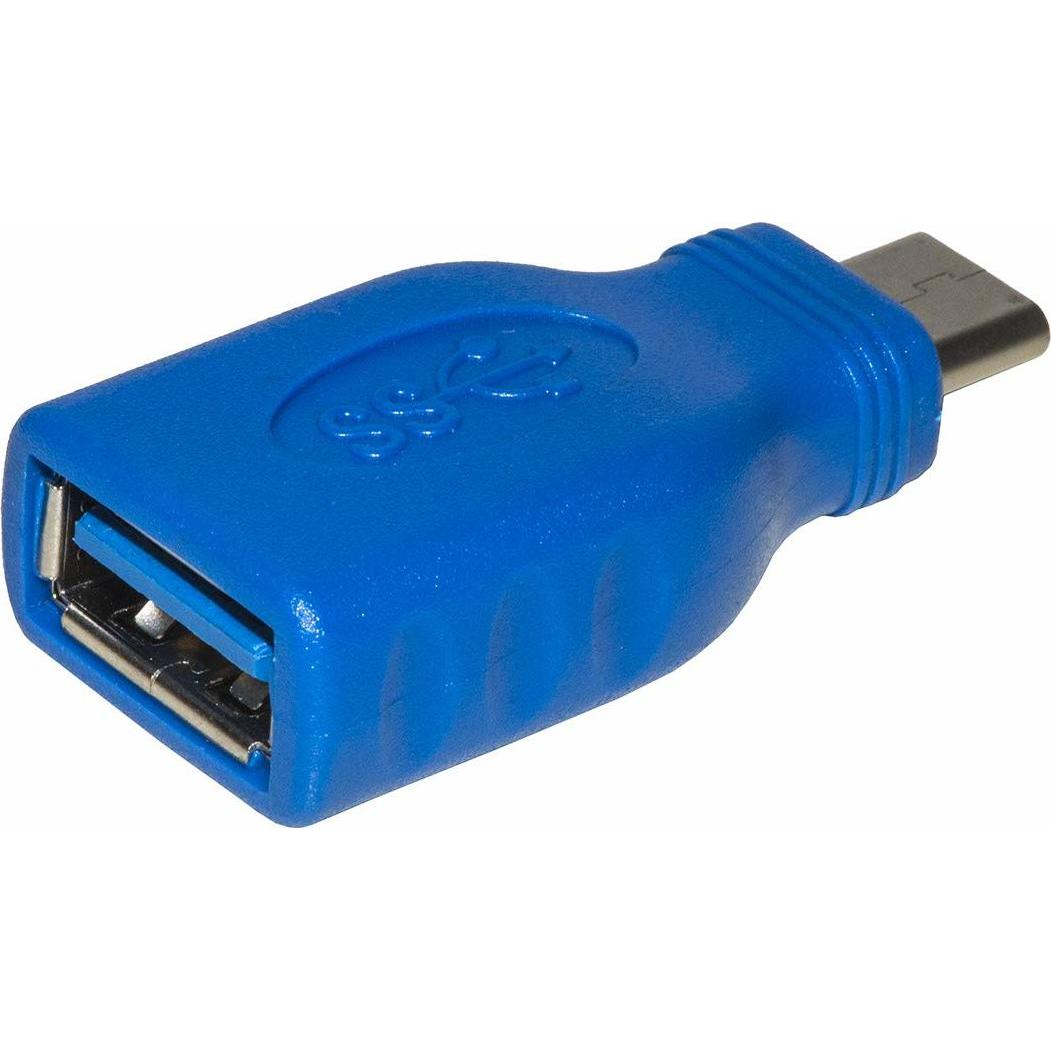 Link Accessori LKADAT116 adattatore per inversione del genere dei cavi USB 3.0 Type C USB 3.0 A Blu (USB 3.0), Adattatore dati + video, Blu