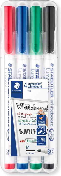 Image du produit Staedtler Marqueur Lumocolor pour tableau blanc 301 (4 x)