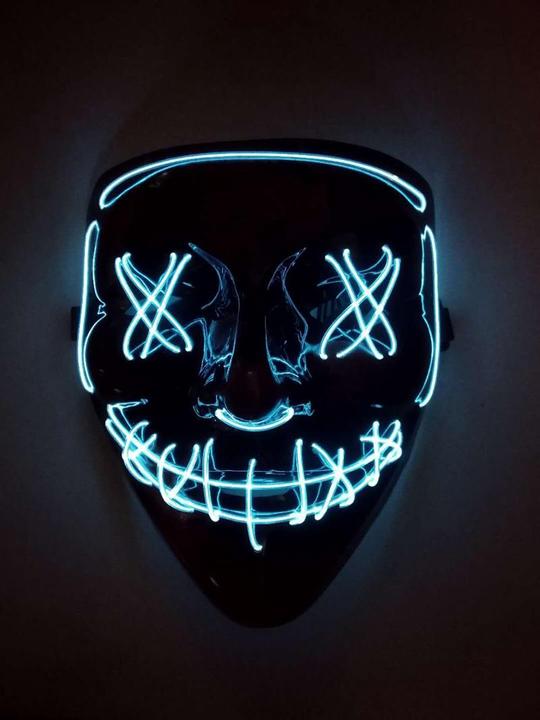 Immagine prodotto PhoneLook Maschera Cosplay The Purge Maschera LED al neon Dimensione universale