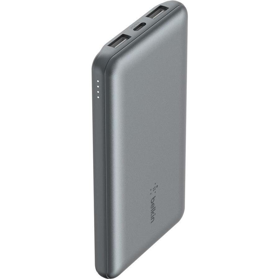 Belkin 10k power bank 15w space grey (10000 mAh, 15 W, 15 Wh), Powerbank, Grau