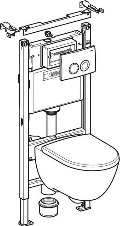 Produktbild Geberit Hanging toilet set, 12 cm x 50 cm