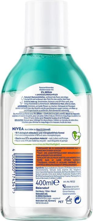 Image du produit NIVEA Derma Skin Clear Mizellenwasser (Eau micellaire, 400 ml)