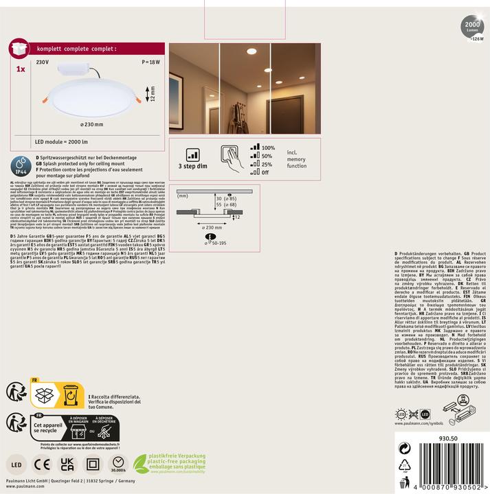 Actual product image Paulmann Luminaires Areo VariFit (2200 lm)