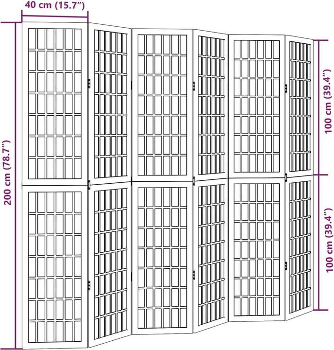 Nutritional values and ingredients vidaXL Paravent