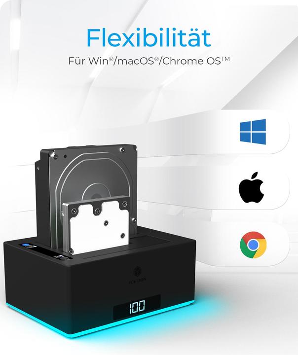 Image du produit Icy Box Docking- & Klonstation (USB-B, 1 portion)