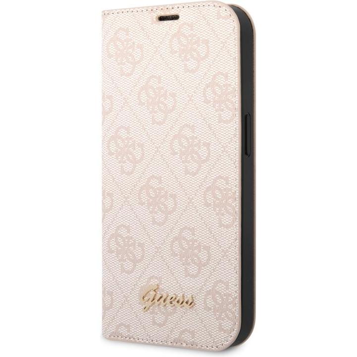 Guess GUBKP14XHG4SHP iPhone 14 Pro Max 6,7" różowy/pink book 4G Vintage Gold Logo (Apple iPhone 14 Pro Max), Smartphone ...