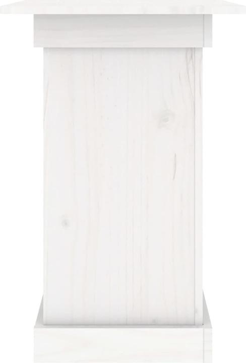 Actual product image vidaXL Blumenständer Weiss 40x40x60 cm Massivholz Kiefer,Farbe