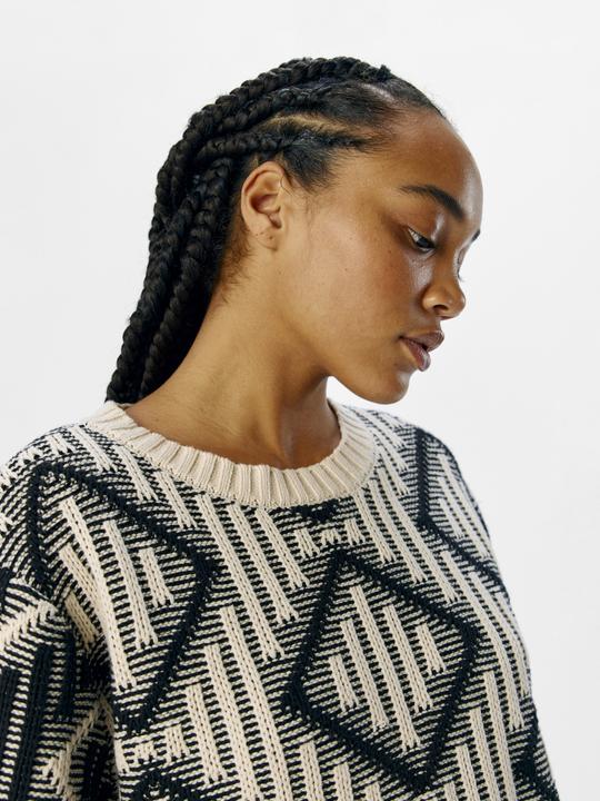 Produktbild Object Gemusterter Strickpullover (S)