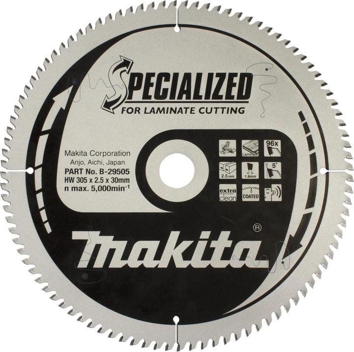 Makita B-29468 T.C.T. pjūklas 190X2X20mm 5° T60 SPECIALIZED laminato pjovimui