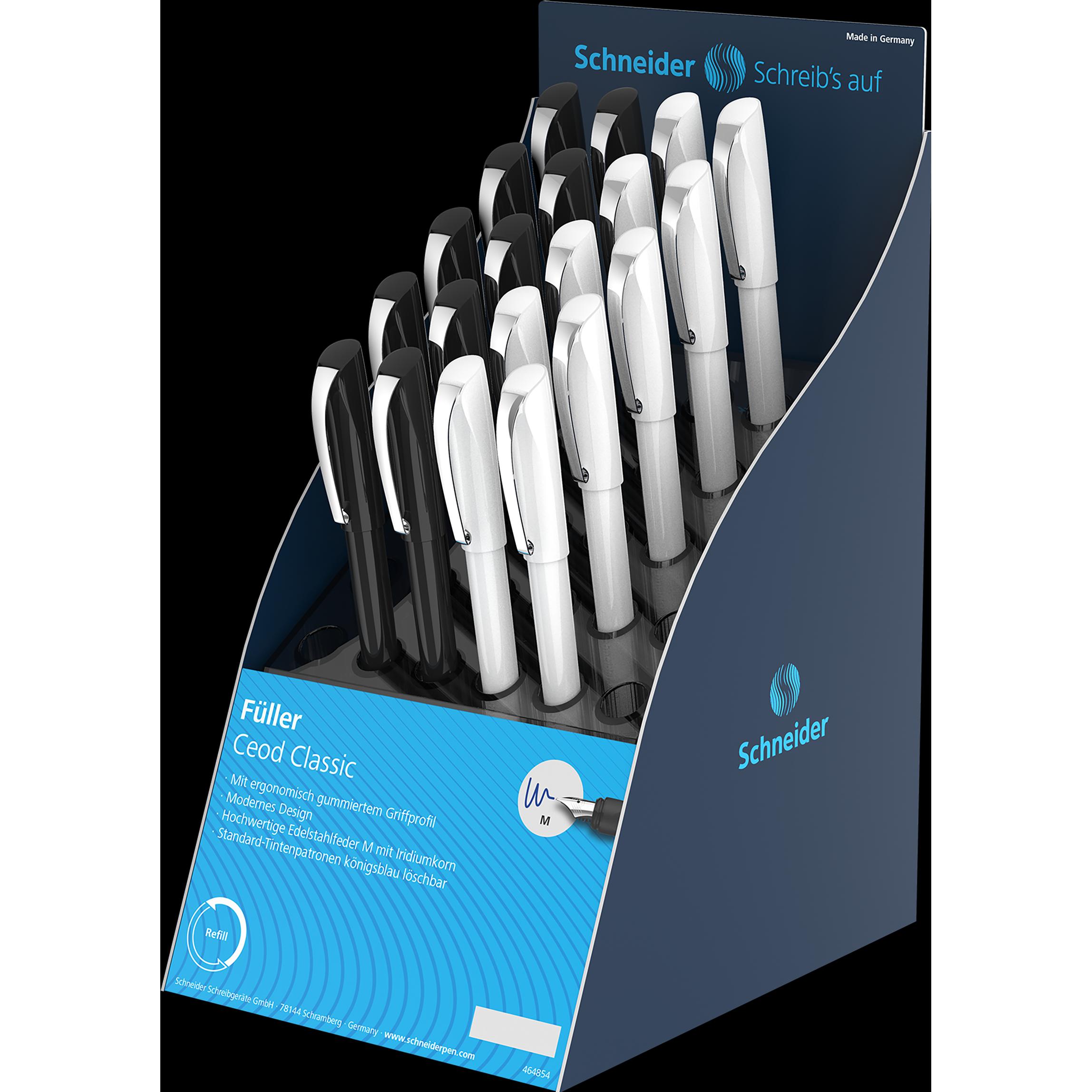 Schneider, Schreibstifte, Display Füllhalter Ceod Classic (Tiefblau, 20 x)