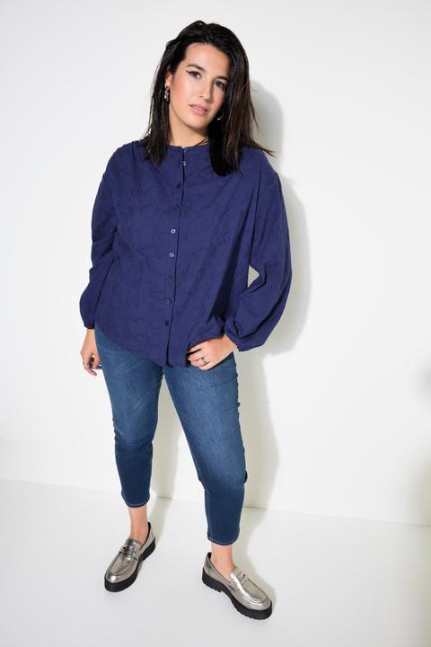 Produktbild Studio Untold Bluse, oversized, Struktur-Qualität, Ballon-Langarm (50, 52)