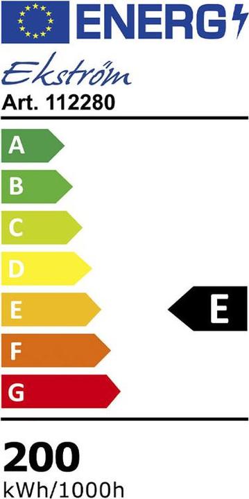 Energy Label Ekström Slim LED Scheinwerfer mit Traggestell 200W (24000 lm)