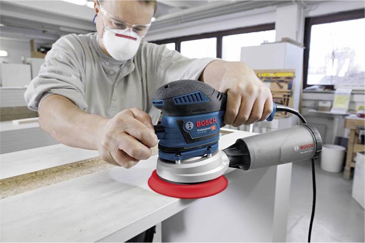 Produktbild Bosch Professional Exzenterschleifer GEX 40-150 mit 1 x Schleifblatt M480 und L-BOXX (Exzenterschleifer, 400 W)