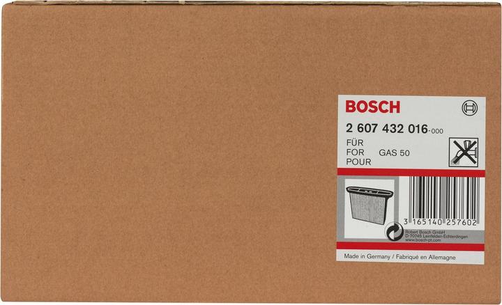Produktbild Bosch Professional Zubehör Zellulose-Faltenfilter, 8600 cm², 257 x 69 x 187 mm