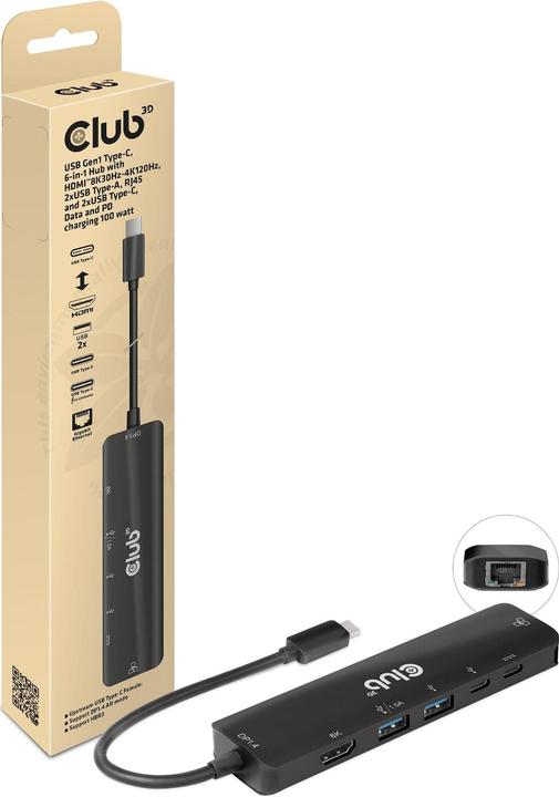 Actual product image Club 3D CSV-1596 (USB-C, 5 Ports)