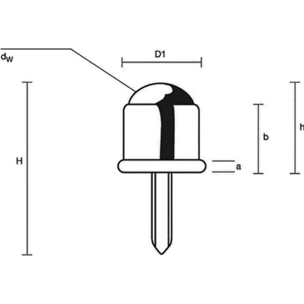Thumbnail - BS Rollen, Möbelrollen, Kugelrolle Stahlkugel Ø 23 mm Stahl verzinkt Tragfähigkeit 12 kg