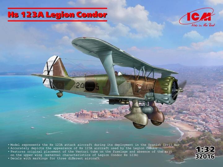 Actual product image ICM Henschel Hs 123A-1 Legion Condor
