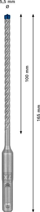 Actual product image Bosch Professional Zubehör Expert SDS plus-7X hammer drill, 5.5 x 100 x 165 mm (5.5 mm)
