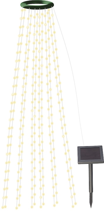 Produktbild Lunartec Solar-Tannenbaum-Überwurf-Lichterkette (0.15 m)