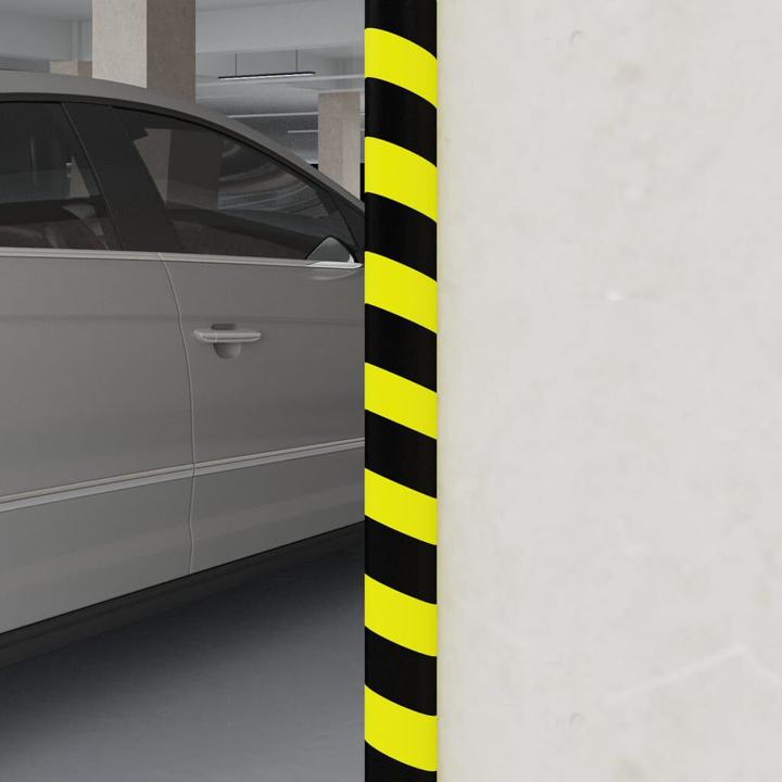 Actual product image vidaXL Kantenschoner Gelb & Schwarz 4x3x100 cm PU,Farbe: Gelb und