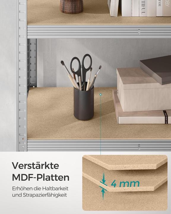 Immagine prodotto Songmics Scaffale per carichi pesanti GLR050E01 argento 100,0 x 50,0 x 200,0 cm