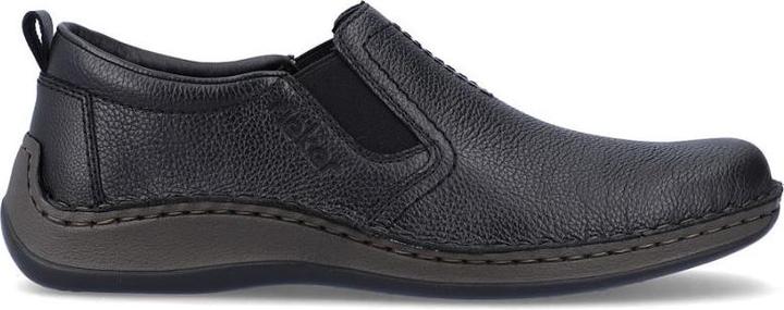 Image du produit Rieker Schwarze Herren-Slipper aus Leder (43)