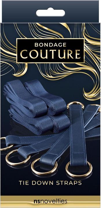 Actual product image NS Novelties Bondage Couture Ankle Strap Blue
