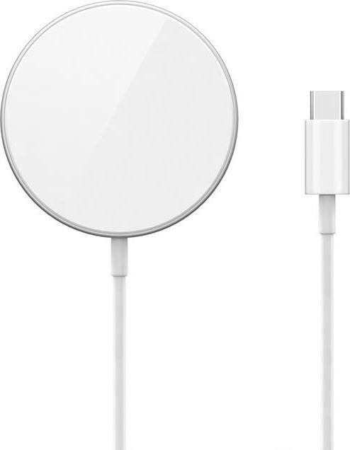 Epico Fast Magnetic Wireless Charger - silver (15 W)