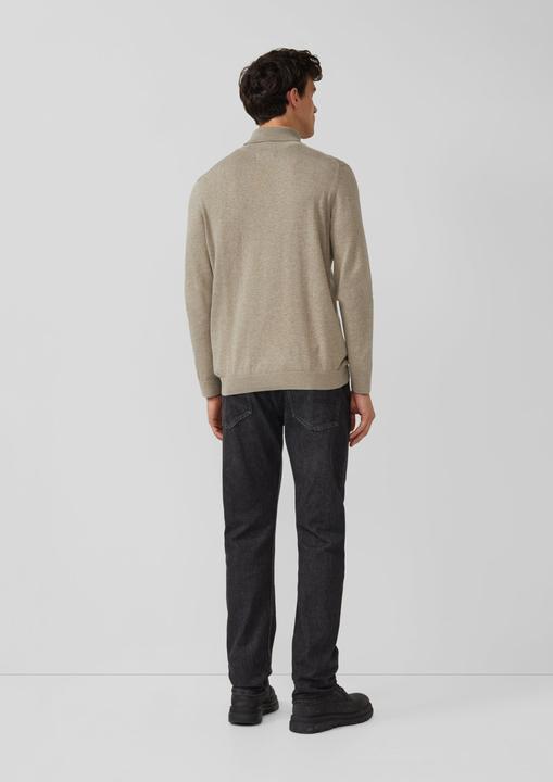 Produktbild s.Oliver Strickpullover Rollkragenpullover aus reiner Baumwolle (XL)