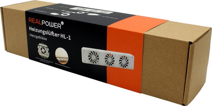 Produktbild RealPower Heizungslüfter HL-1,Lüfter mit 3 Ventilatoren (1 x)