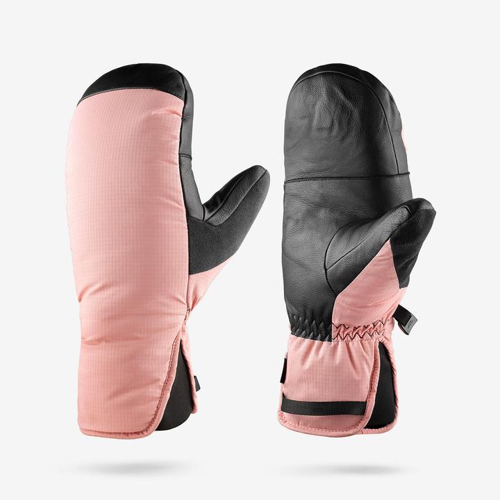 Actual product image Wedze Skihandschuhe Fäustlinge Erwachsene warm - 500 rosa (L)