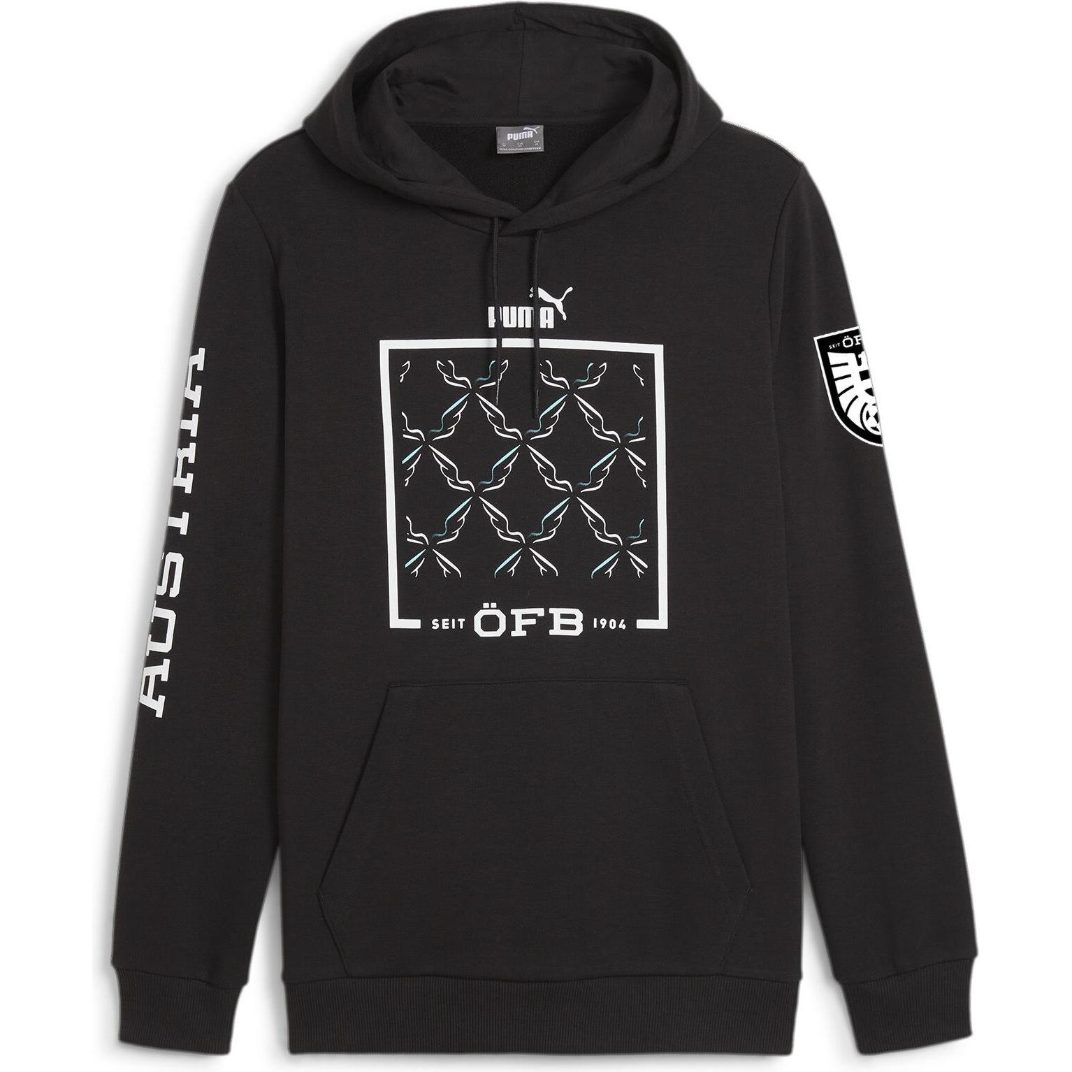 Puma, Herren, Pullover, ÖFB Ftblicons Hoody, Schwarz, (S)