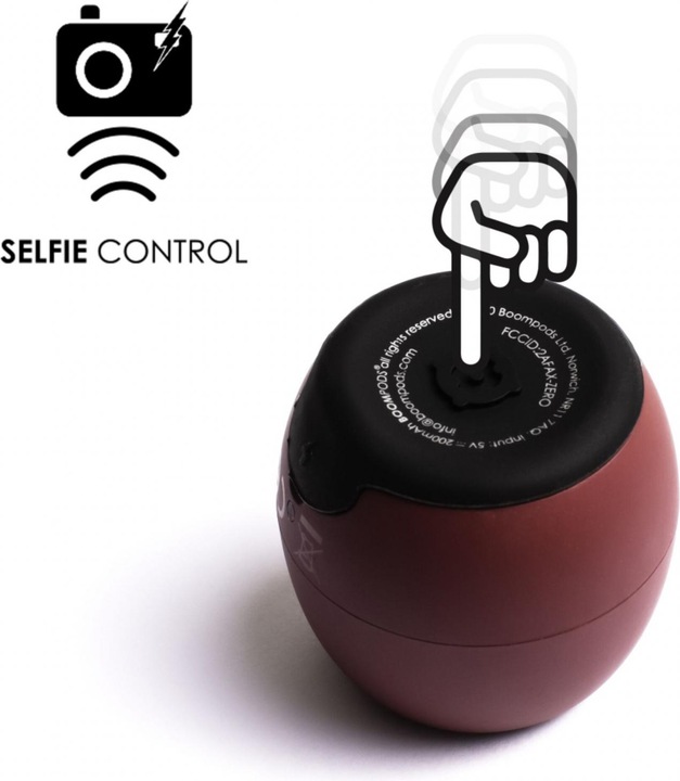 Immagine prodotto Boompods Zero Bluetooth® Speaker Handsfree, antiurto, impermeabile Borgogna (5 h, Batteria ricaricabile)