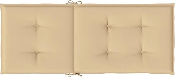 Actual product image VidaXL High-back cushions 2 pcs. fabric (120 x 50 x 4 cm)